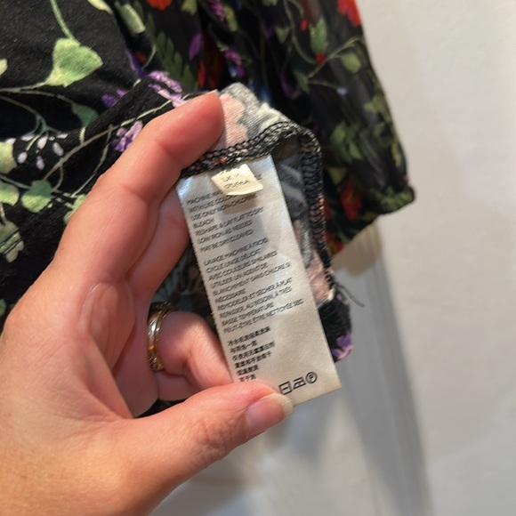 Anthropologie Maeve Jacquin Floral Peasant Blouse M Top - Picture 7 of 8